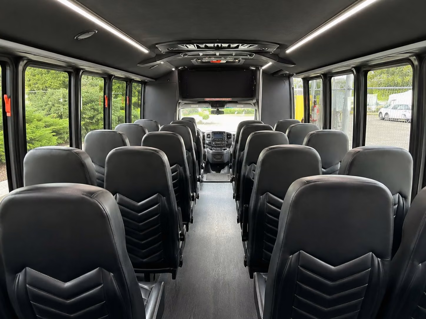 15 passenger minibus interior