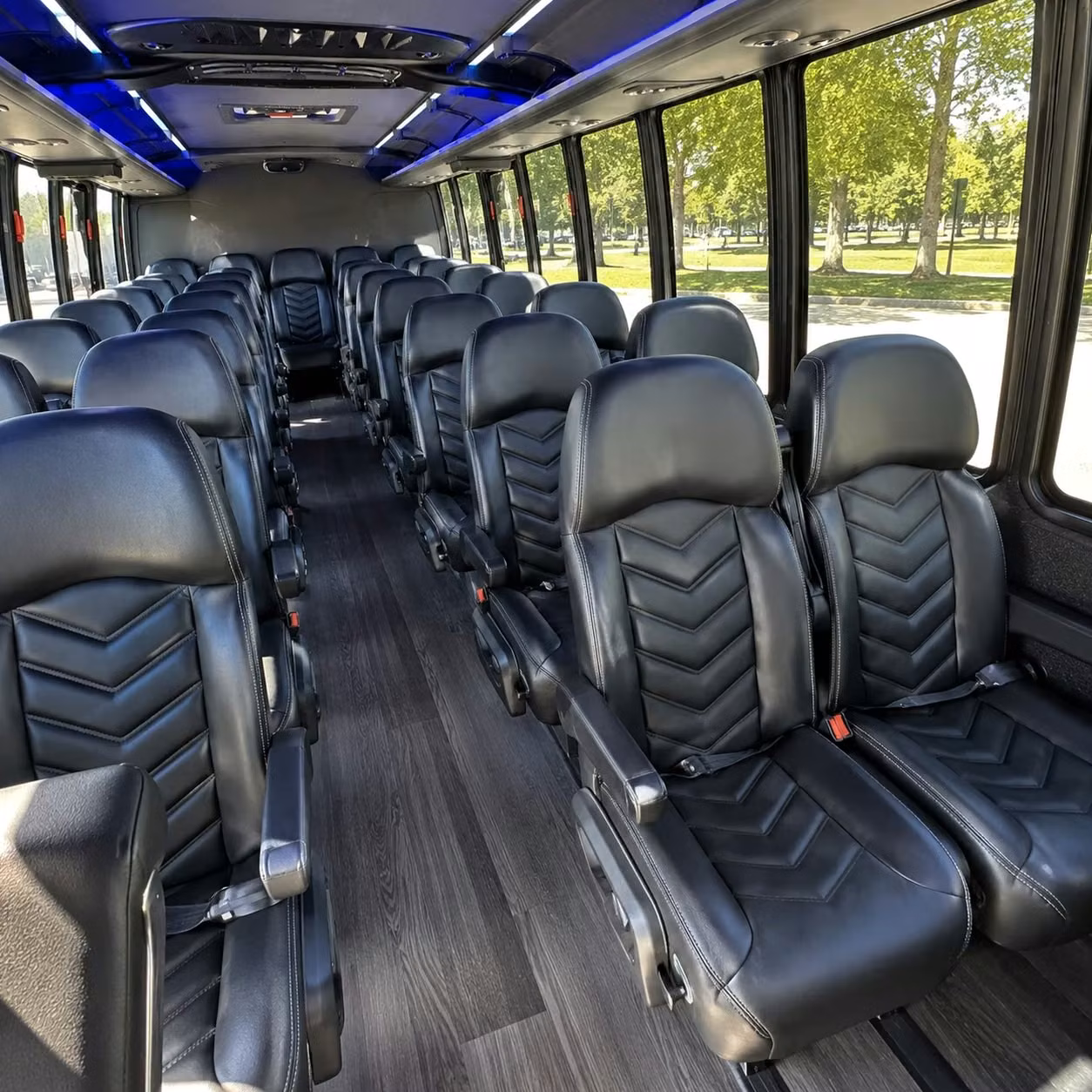 28 passenger minibus inside