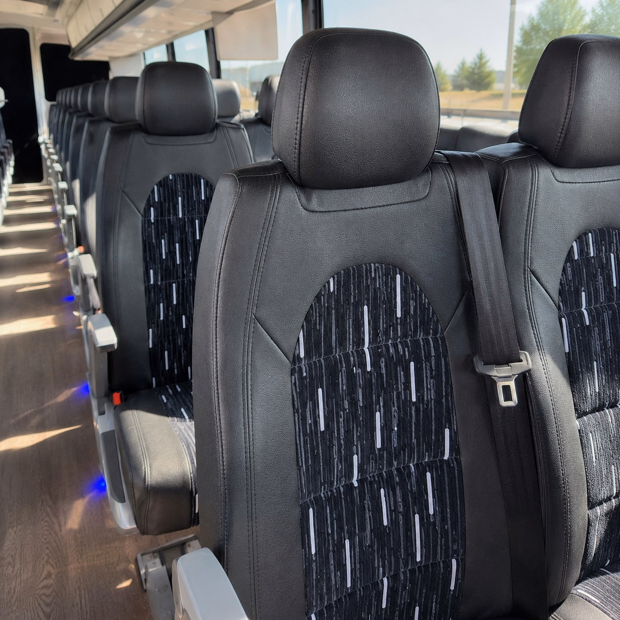 hoover 56 passenger charter bus rental