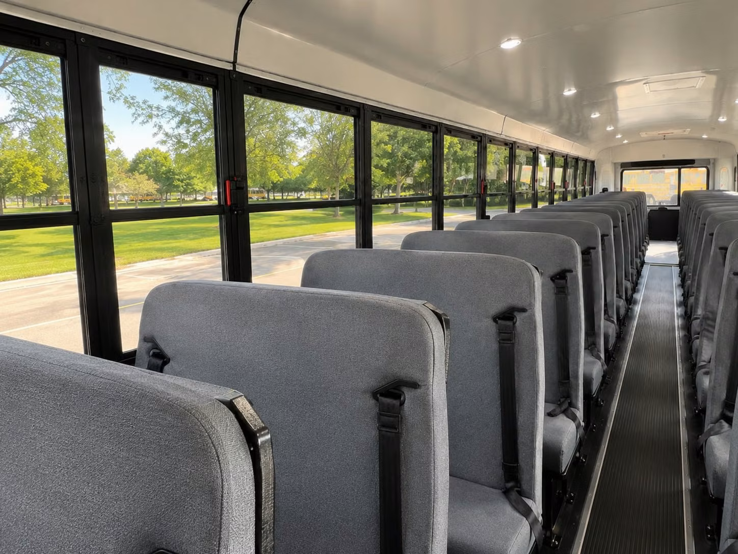 school bus interior